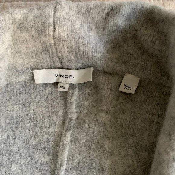 NWOT Vince Clean Edge Cardigan Grey Sweater Coat, size XXL - Picture 7 of 10